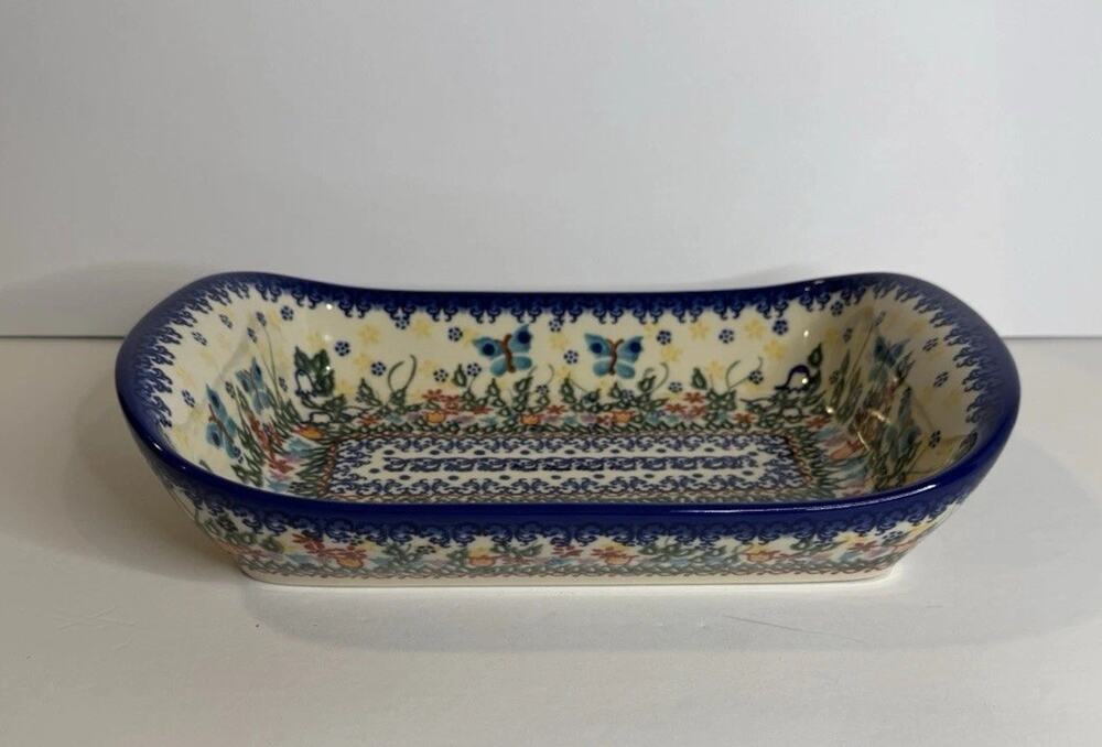 Polish Pottery Rectangular Baker Dish – Vena Ceramika UNIKAT – Hand Painted